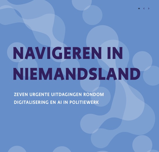 Cover rapport over AI bij de politie