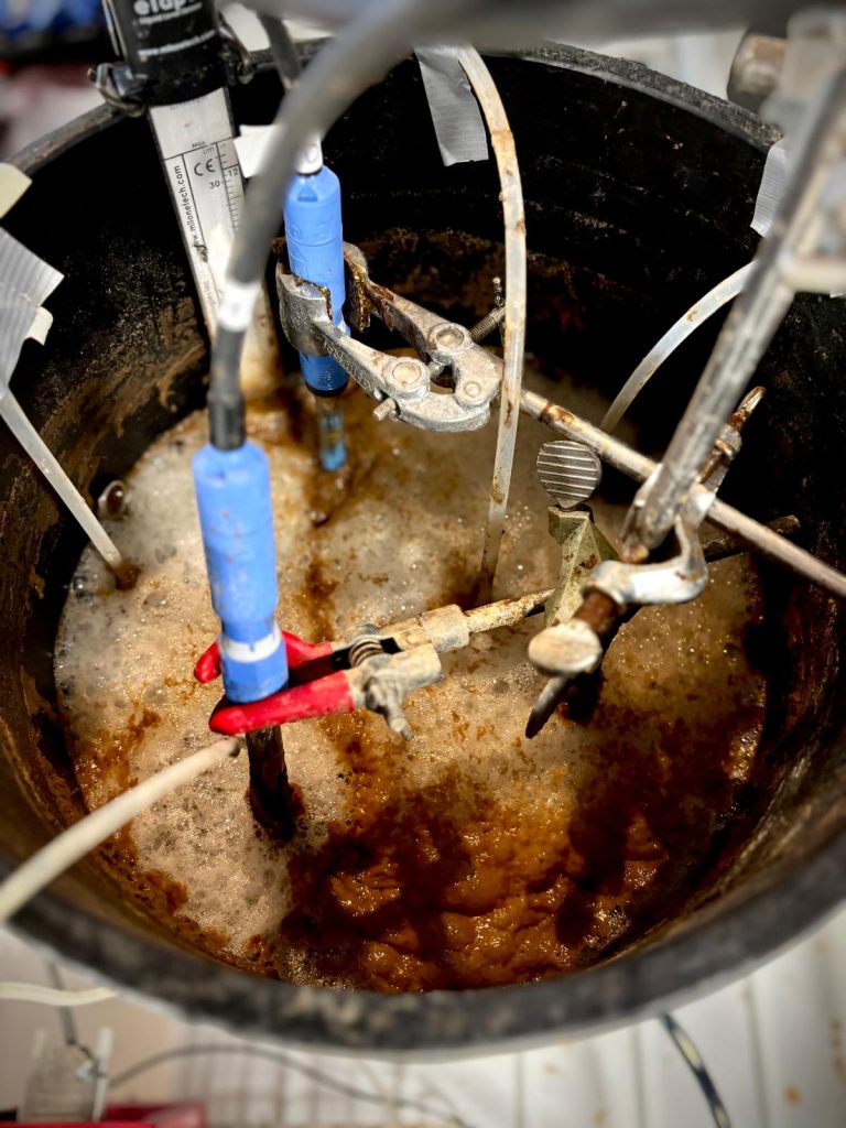 Reactor met afvalwater