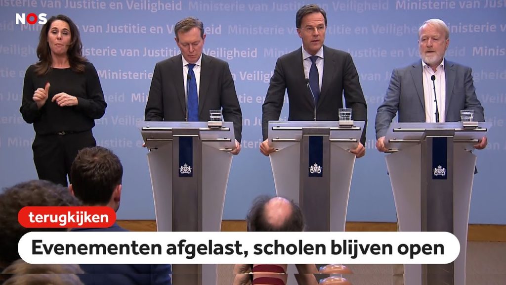 persconferentie tijdens corona