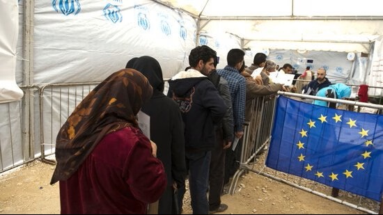 Migranten komen de EU binnen